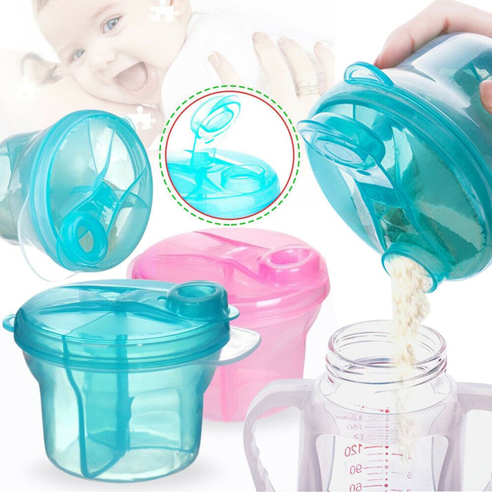 Baby Food Glass - ภาชนะบรรจุนมผงเด็ก3ปริมาณหม้อเก็บขนม