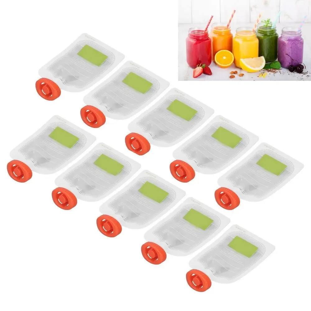 Baby Food Pouches 1 Year Old - 10 ชิ้นนํามาใช้ใหม่อาหารเสริมเด็กกระเป๋ากระเป๋าตู้ครัวถุงเก็บอาหารบีบกระเป๋า