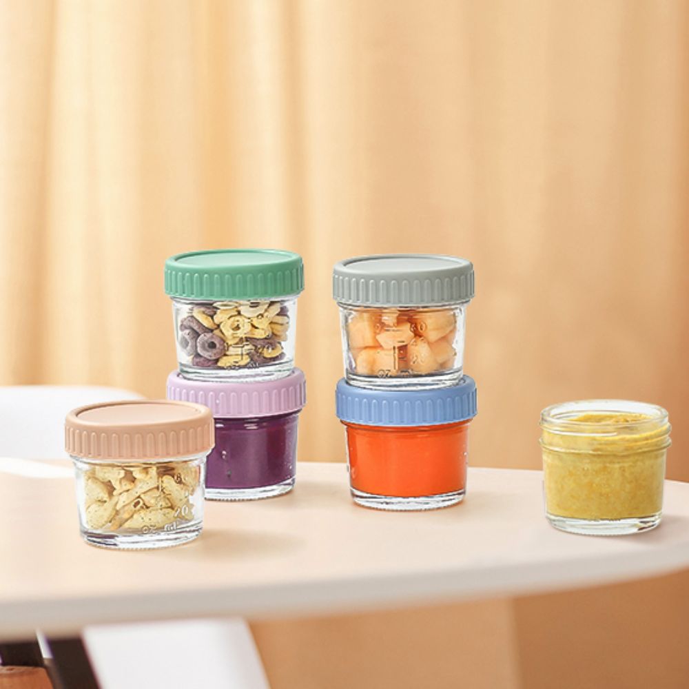 ขวดโหลแก้วแบบเมสัน 6 ชิ้น สำหร - Baby Food Glass บทวิจารณ์และราคา