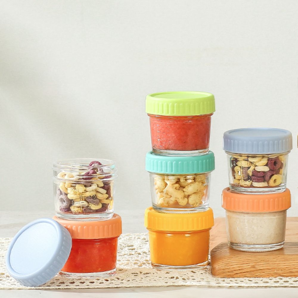 ขวดโหลแก้วแบบเมสัน 6 ชิ้น สำหร - Baby Food Glass บทวิจารณ์และราคา