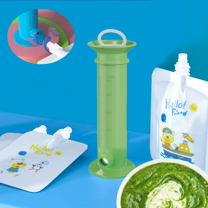 เครื่องจ่ายน้ำซุปข้นผลไม้ทารกแ - Baby Food Pouches 1 Year Old บทวิจารณ์และราคา