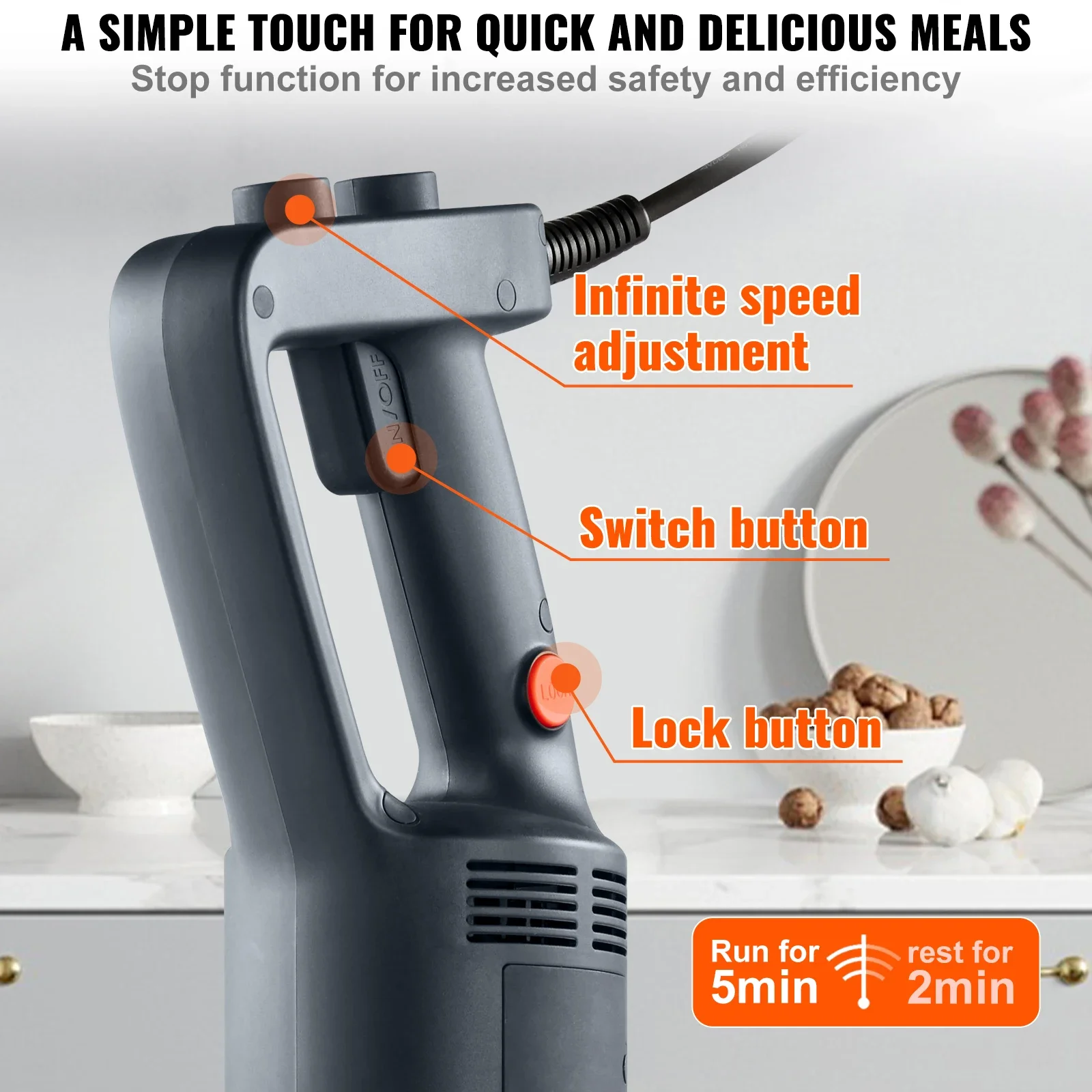 % Commercial Immersion Blender - Baby Food Hand Blender บทวิจารณ์และราคา