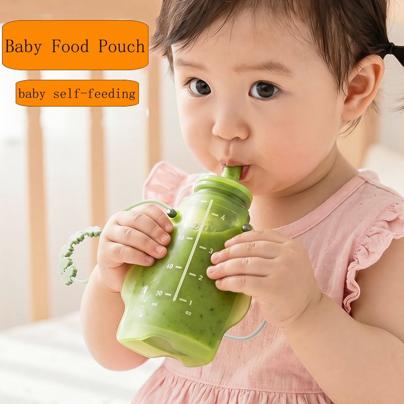 ถุงซิลิโคนใส่อาหารบดสำหรับเด็ก - Baby Food Pouches 1 Year Old บทวิจารณ์และราคา