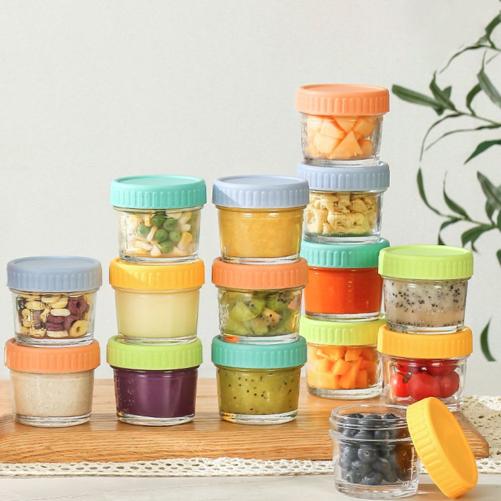 ขวดแก้วใส่อาหารเด็ก 6 ชิ้น ใช้ - Baby Food Glass บทวิจารณ์และราคา