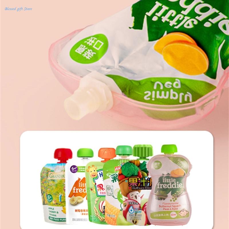 ผู้ถือรีฟิลหลักฐานบีบสำหรับอาห - Baby Food Pouches 1 Year Old บทวิจารณ์และราคา