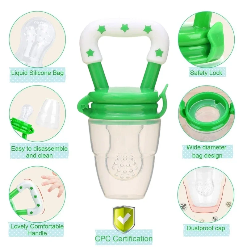 เด็กผลไม้และผักยางกัดอาหารสดอา - Baby Food Pouches 1 Year Old บทวิจารณ์และราคา