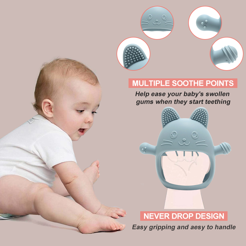 ถุงมือเด็กการงอกของฟัน - ของเล - Baby Food Stuff บทวิจารณ์และราคา