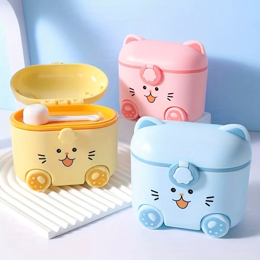 ภาชนะใส่นมผงรูปแมวน่ารักพร้อมช - Baby Food Plan บทวิจารณ์และราคา